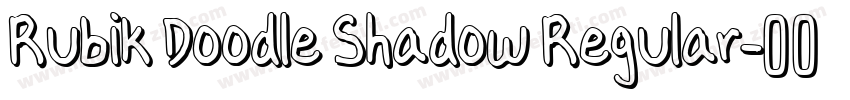 Rubik Doodle Shadow Regular字体转换